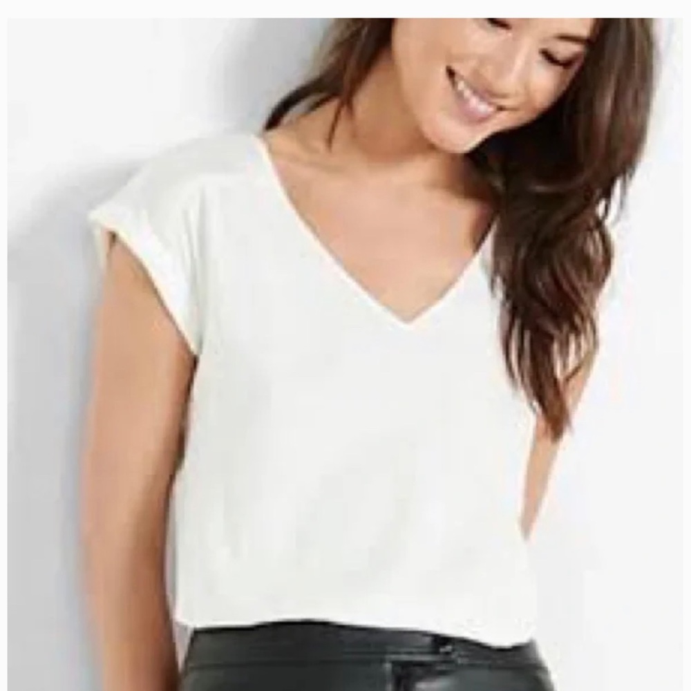 Express Silky V-Neck Gramercy Tee